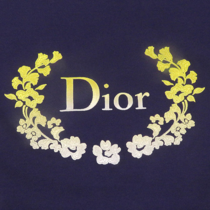 Pristine DIOR Short sleeve T-shirt Logo embroidery Relaxed fit M 313J696A0554