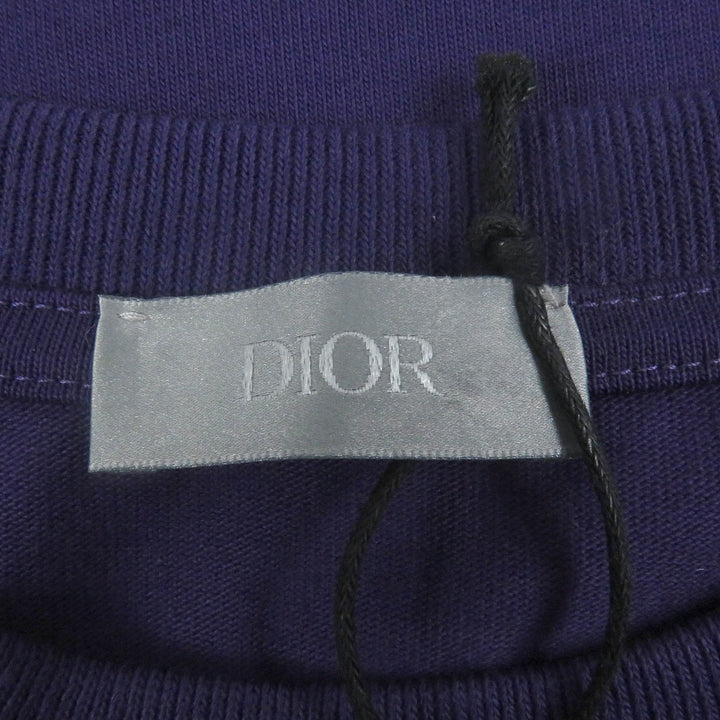 Pristine DIOR Short sleeve T-shirt Logo embroidery Relaxed fit M 313J696A0554
