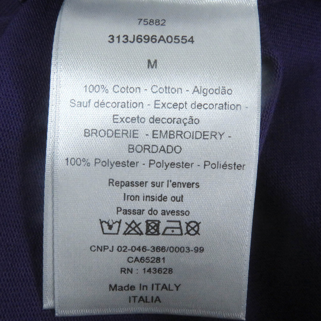 Pristine DIOR Short sleeve T-shirt Logo embroidery Relaxed fit M 313J696A0554