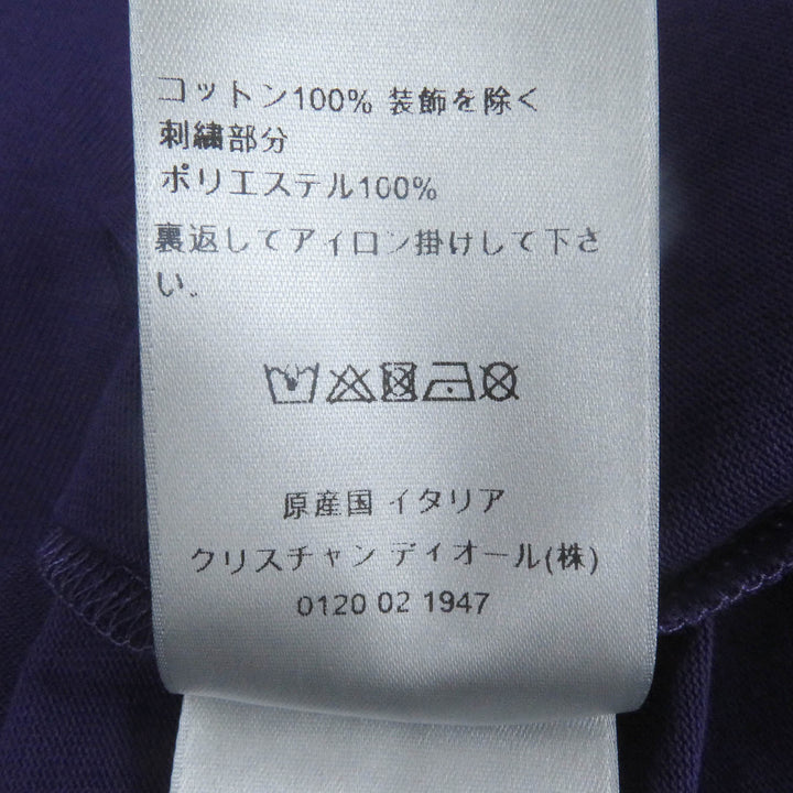 Pristine DIOR Short sleeve T-shirt Logo embroidery Relaxed fit M 313J696A0554