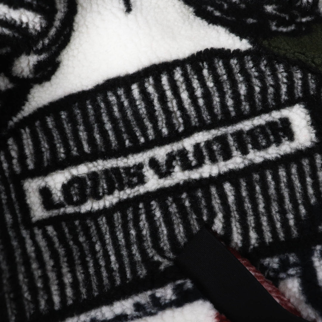 LOUIS VUITTON Jacket Fornasetti Boa fleece zip-up Multi polyester Women 32