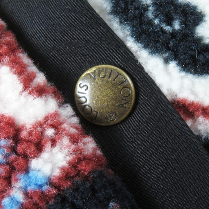 LOUIS VUITTON Jacket Fornasetti Boa fleece zip-up Multi polyester Women 32