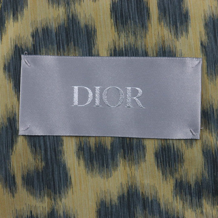 Pristine DIOR poncho Leopard 2WAY shirt jacket polyester mens 46 243C425A5646