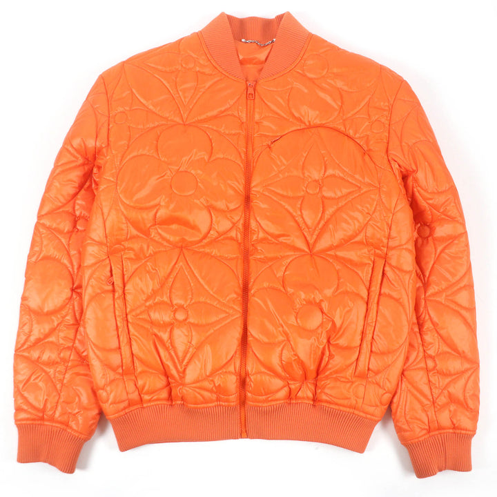 LOUIS VUITTON Blouson LV SE Monogram Flower Quilting Orange polyester mens 48