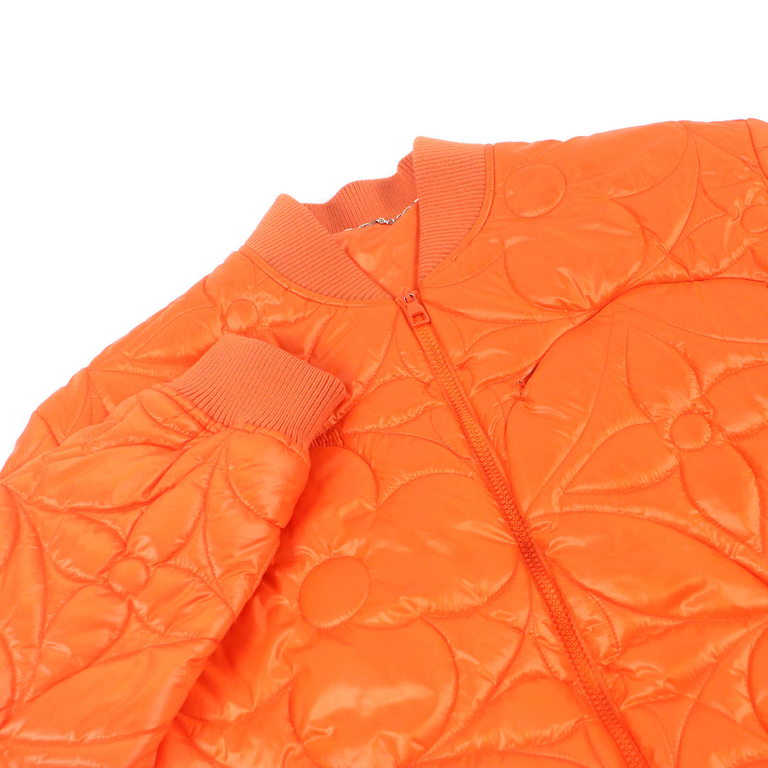 LOUIS VUITTON Blouson LV SE Monogram Flower Quilting Orange polyester mens 48