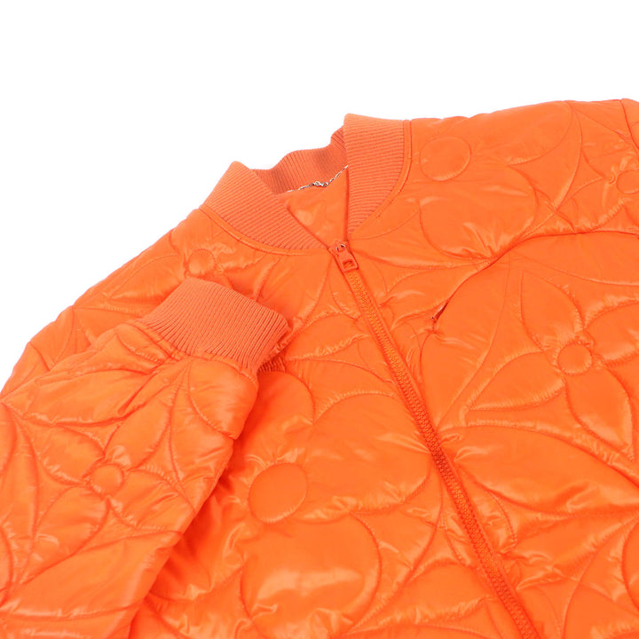 LOUIS VUITTON Blouson LV SE Monogram Flower Quilting Orange polyester mens 48