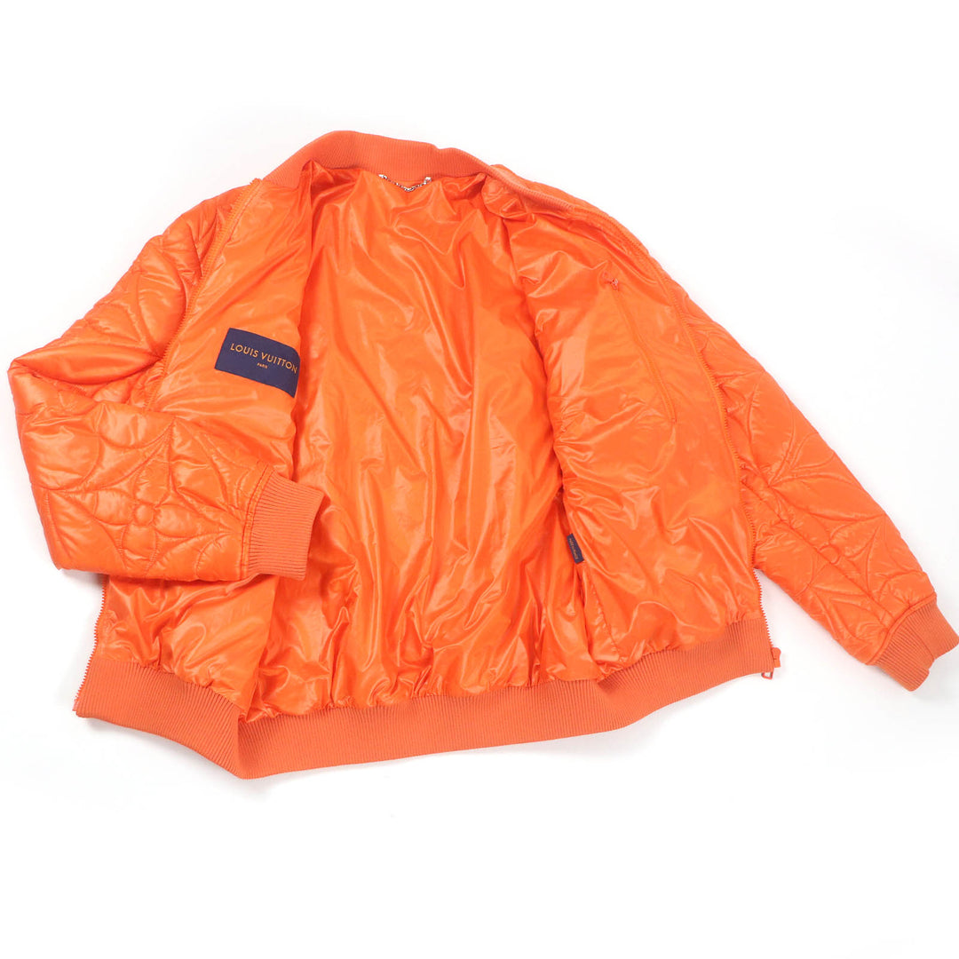 LOUIS VUITTON Blouson LV SE Monogram Flower Quilting Orange polyester mens 48