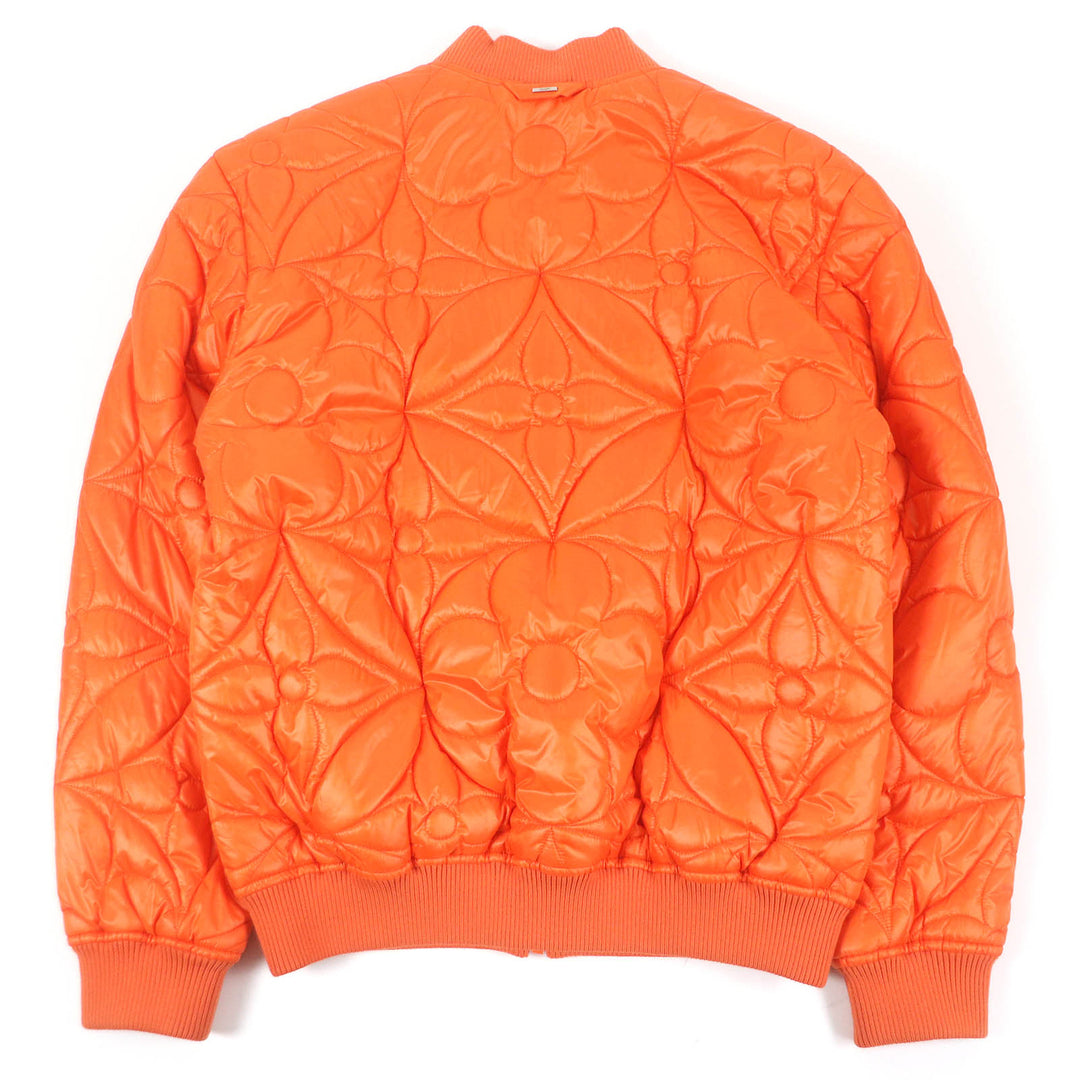 LOUIS VUITTON Blouson LV SE Monogram Flower Quilting Orange polyester mens 48