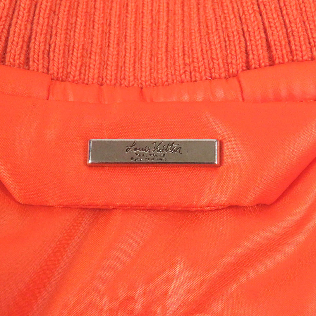 LOUIS VUITTON Blouson LV SE Monogram Flower Quilting Orange polyester mens 48