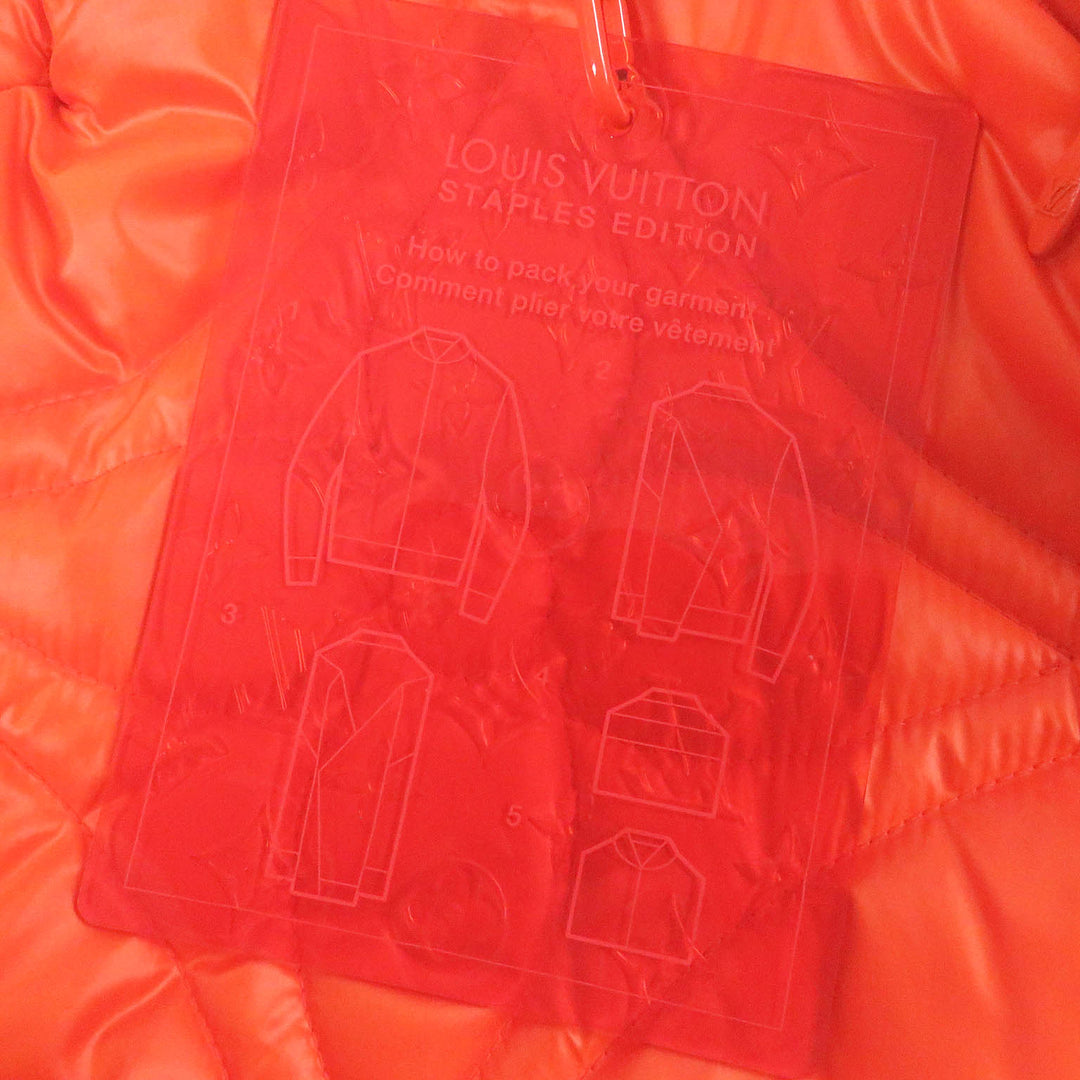 LOUIS VUITTON Blouson LV SE Monogram Flower Quilting Orange polyester mens 48