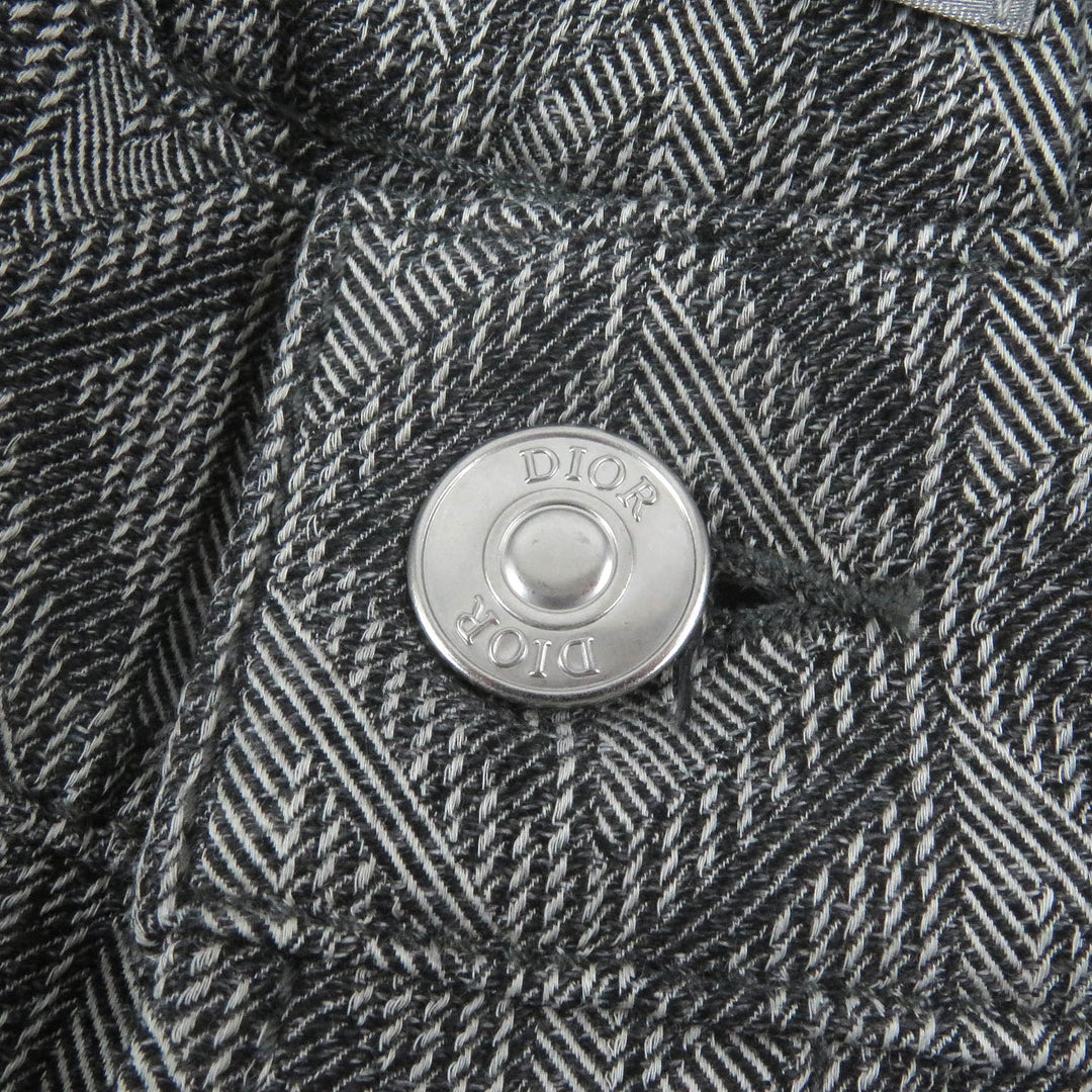 Excellent DIOR Denim pants CD Diamond All-Over Logo Button Fly Jeans mens 31