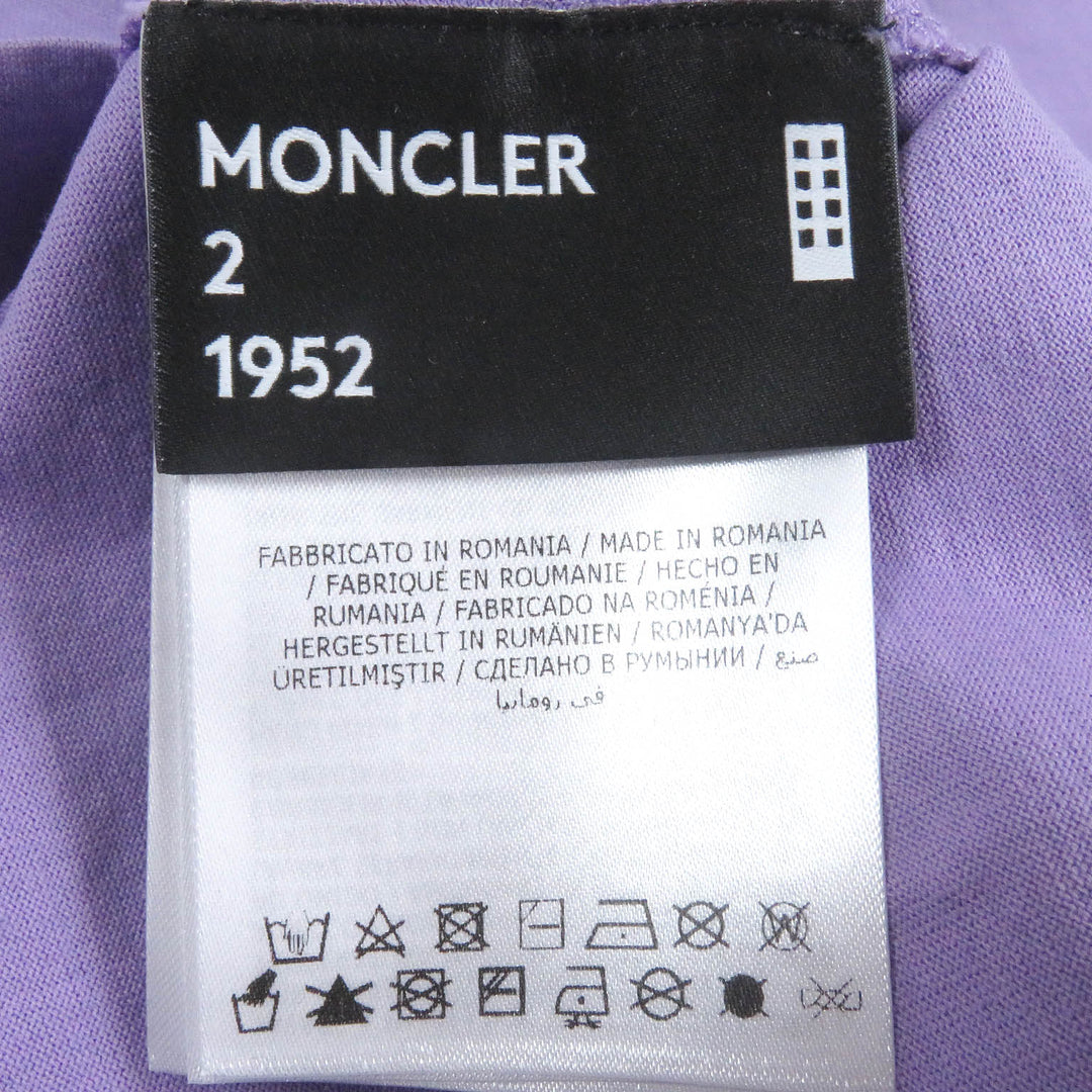 Pristine MONCLER GENIUS 2 T-shirt T-SHIRT GIROCOLLO Print design purple mens S