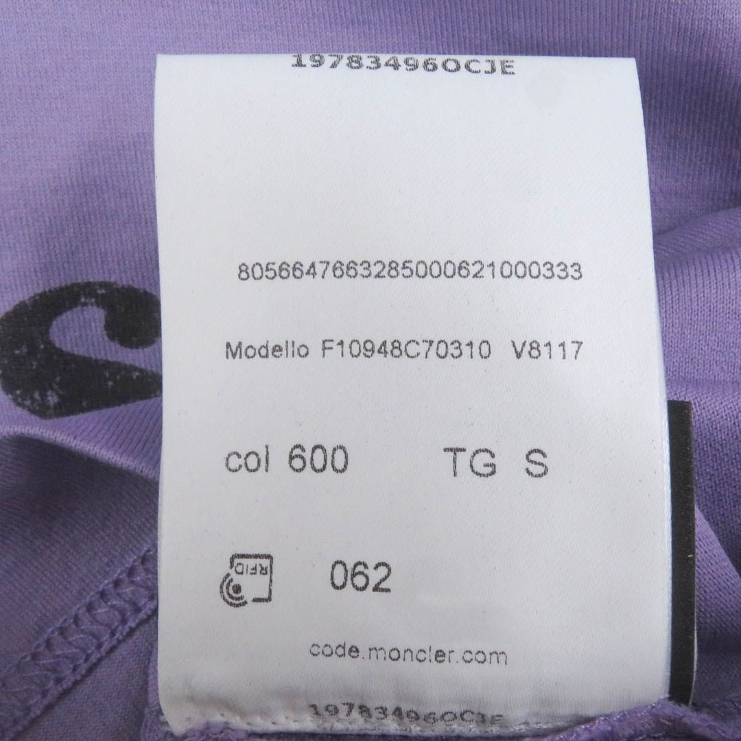 Pristine MONCLER GENIUS 2 T-shirt T-SHIRT GIROCOLLO Print design purple mens S