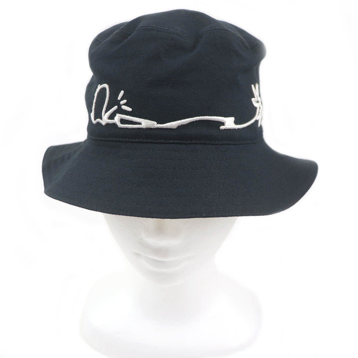 Excellent DIOR×Cactus Jack hat Travis Scott Bucket Hat Black M 033C906U4511