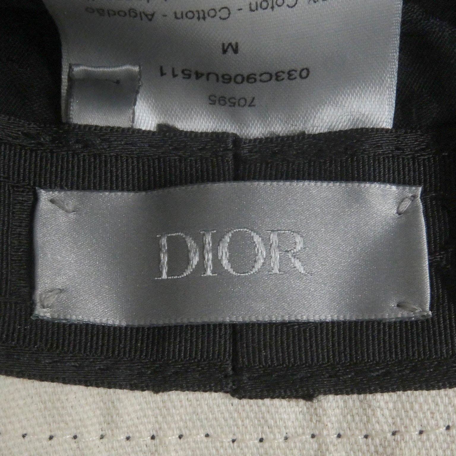 Excellent DIOR×Cactus Jack hat Travis Scott Bucket Hat Black M