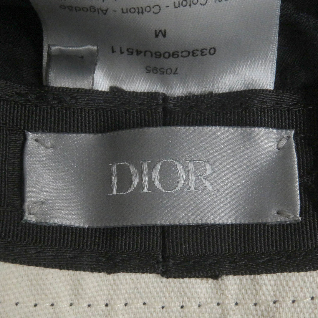 Excellent DIOR×Cactus Jack hat Travis Scott Bucket Hat Black M 033C906U4511