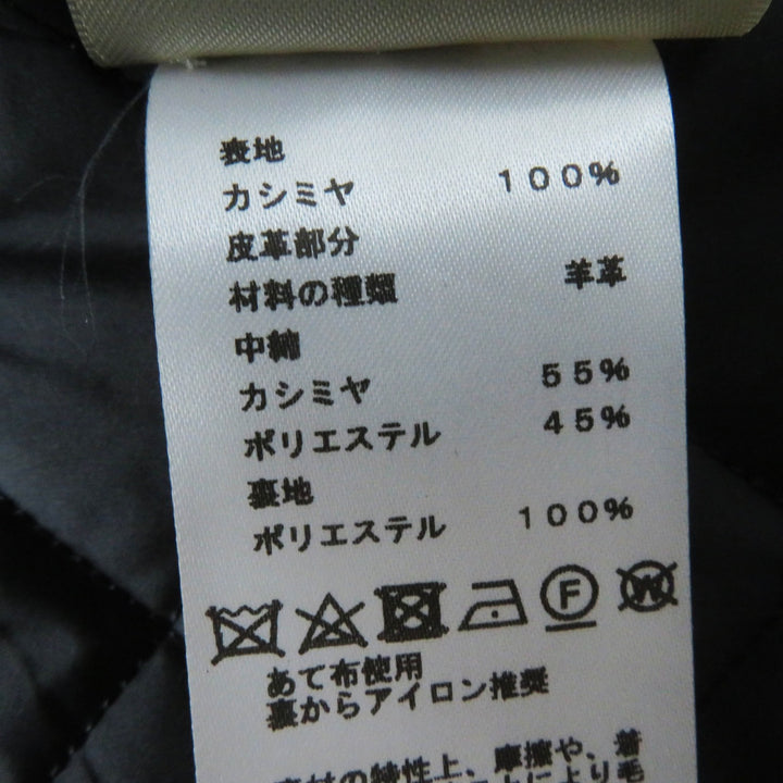 Excellent HERMES Jacket Medor Metal Padded black cashmere Women 34 3H0208DW