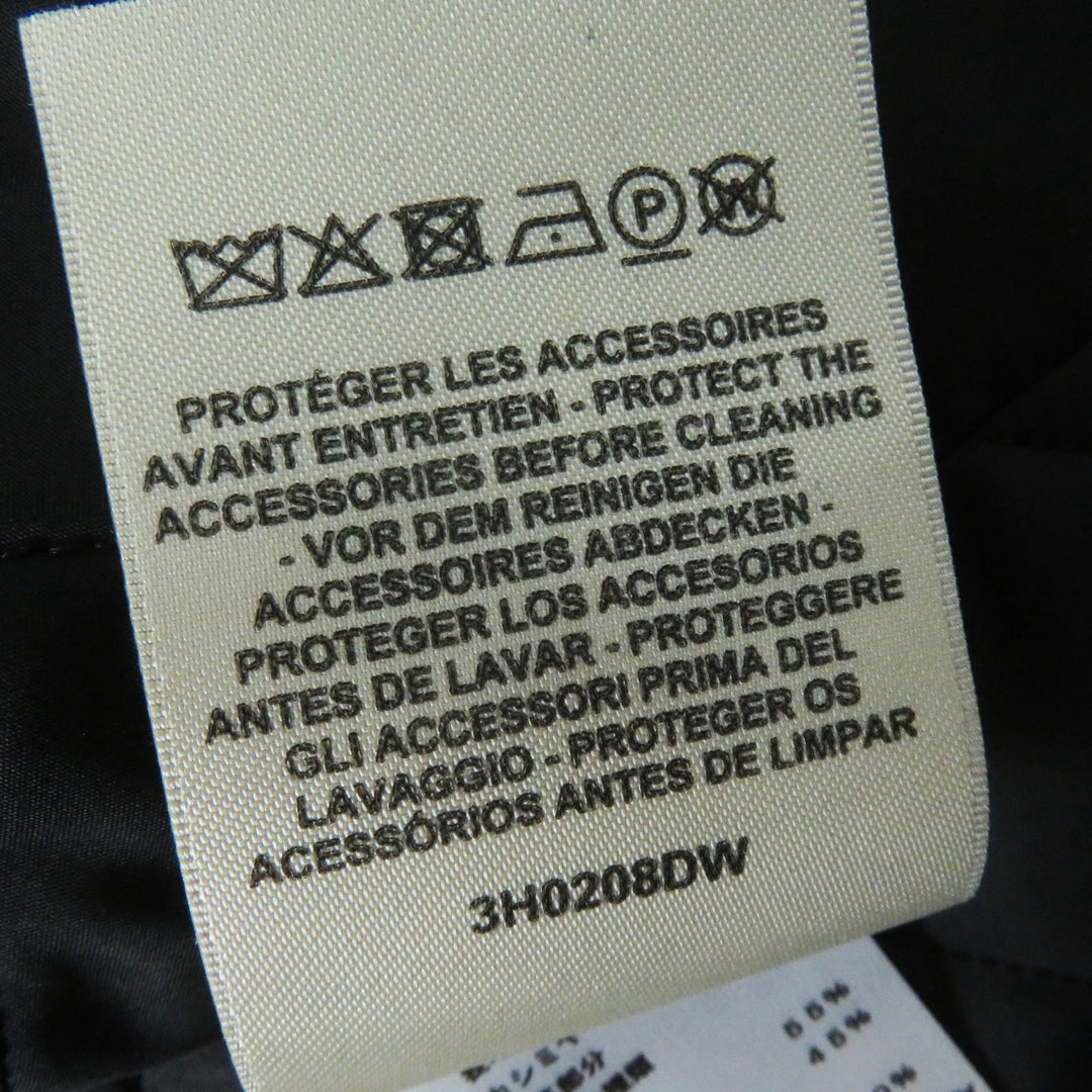 Excellent HERMES Jacket Medor Metal Padded black cashmere Women 34 3H0208DW