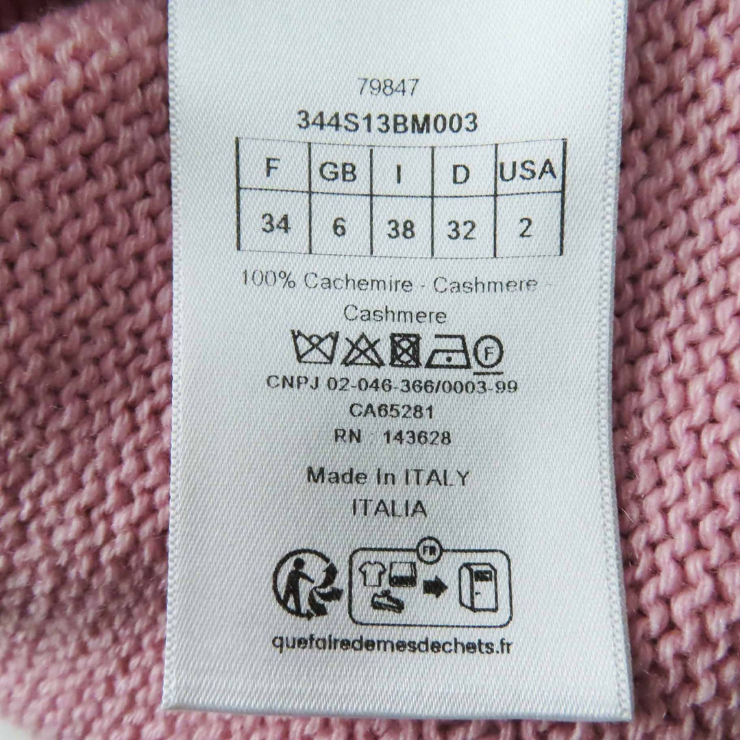Excellent Christian Dior knit Ruffles Short Sleeves cashmere Women 38