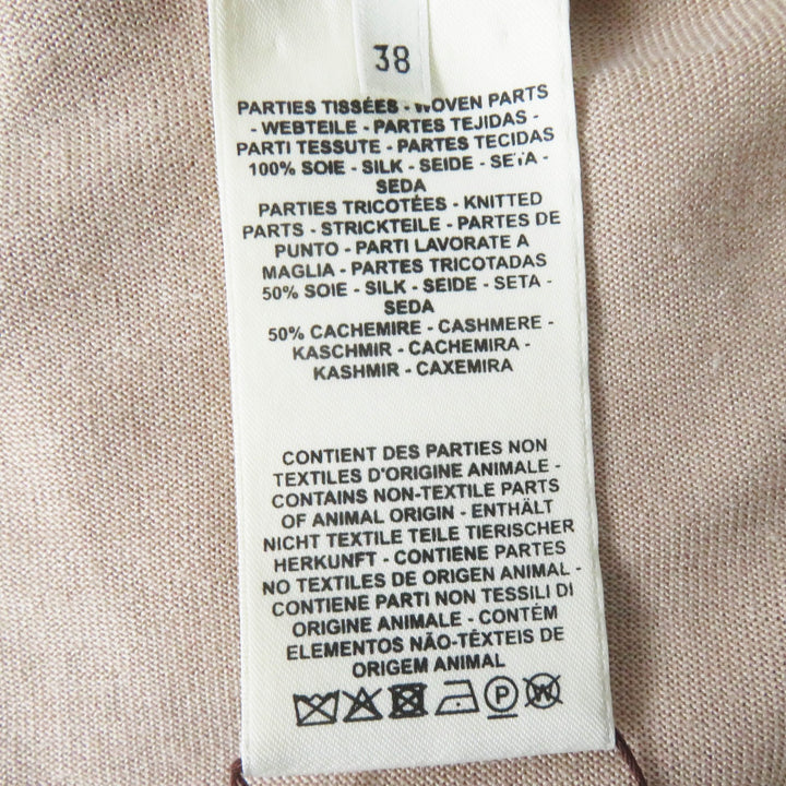 Pristine HERMES cardigan Clic Clac a Pois Long sleeve twill jacket Multi silk Women 38