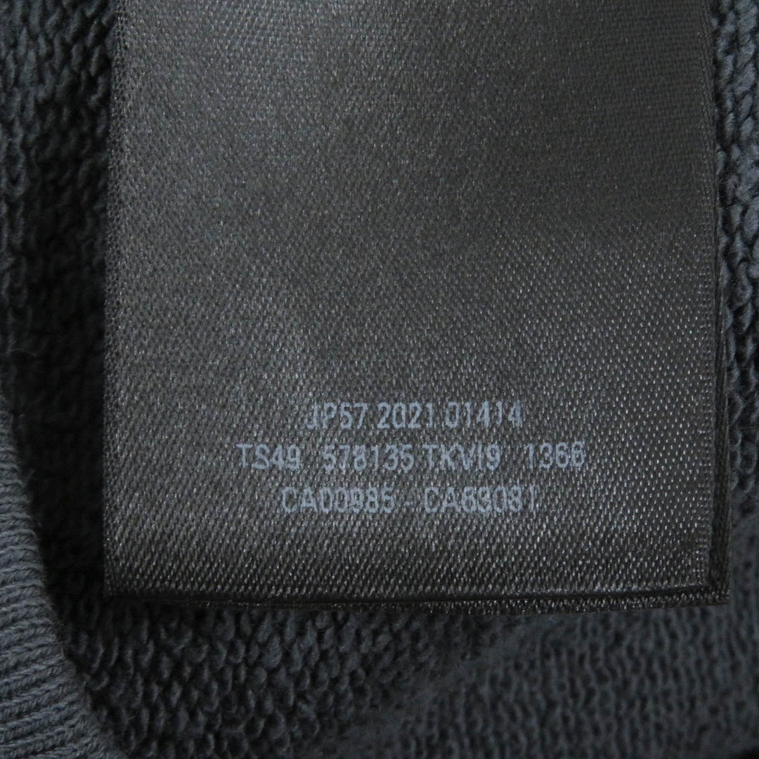 Great BALENCIAGA hoodie Campaign logo embroidery gray cotton mens S 578135