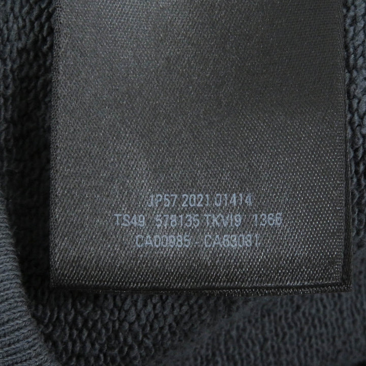 Great BALENCIAGA hoodie Campaign logo embroidery gray cotton mens S 578135