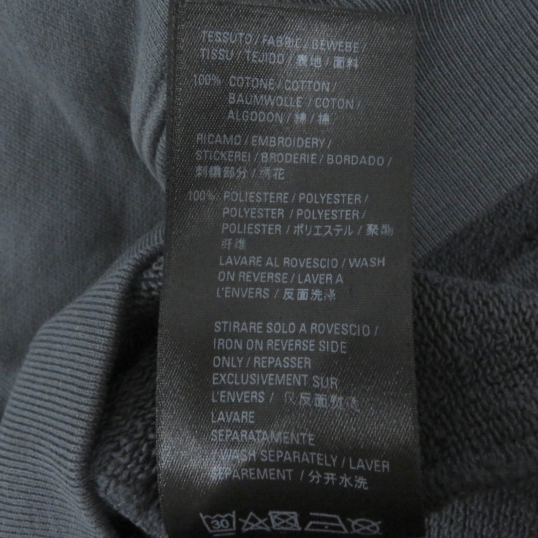 Great BALENCIAGA hoodie Campaign logo embroidery gray cotton mens S 578135
