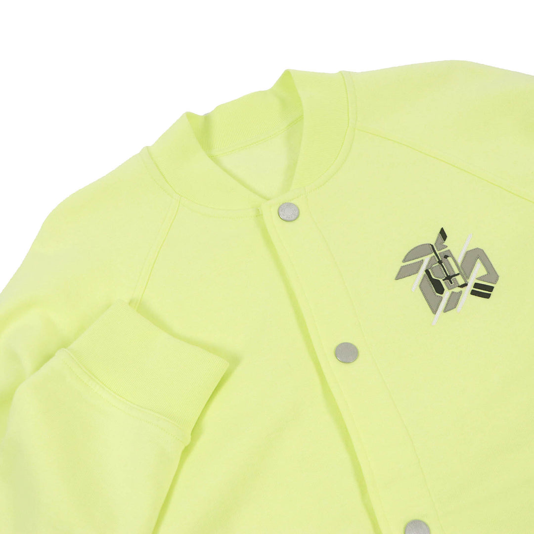 Pristine HERMES Blouson Chevaux en Symetrie Horse logo patch Light green