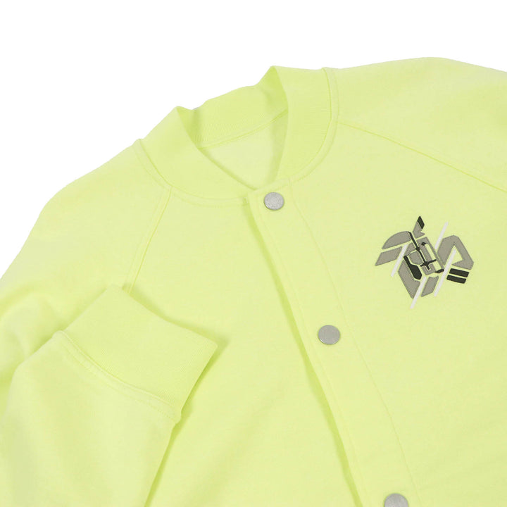 Pristine HERMES Blouson Chevaux en Symetrie Horse logo patch Light green