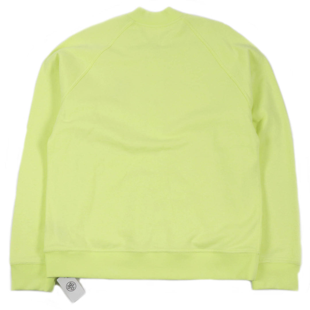 Pristine HERMES Blouson Chevaux en Symetrie Horse logo patch Light green