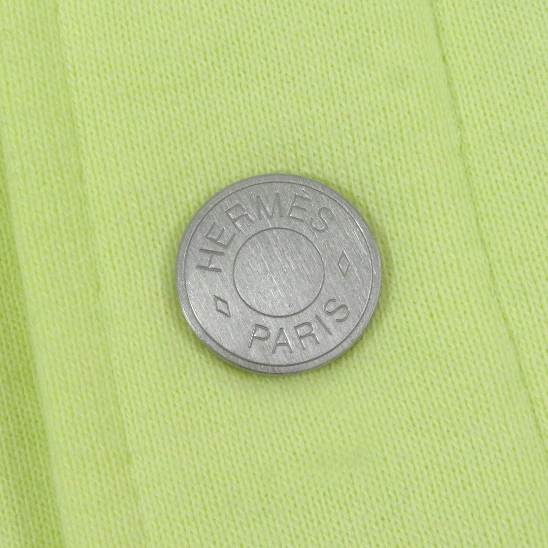 Pristine HERMES Blouson Chevaux en Symetrie Horse logo patch Light green