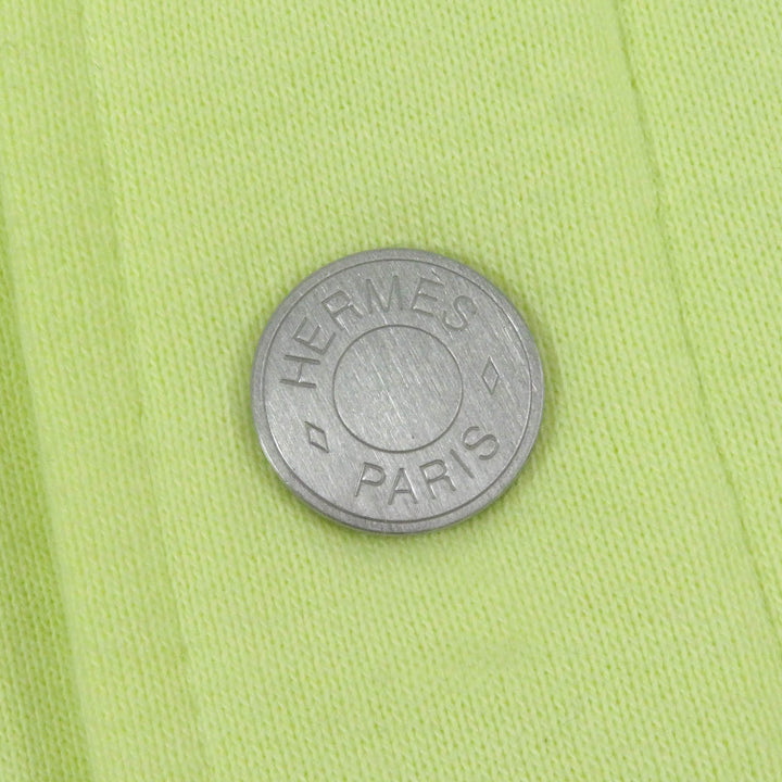 Pristine HERMES Blouson Chevaux en Symetrie Horse logo patch Light green
