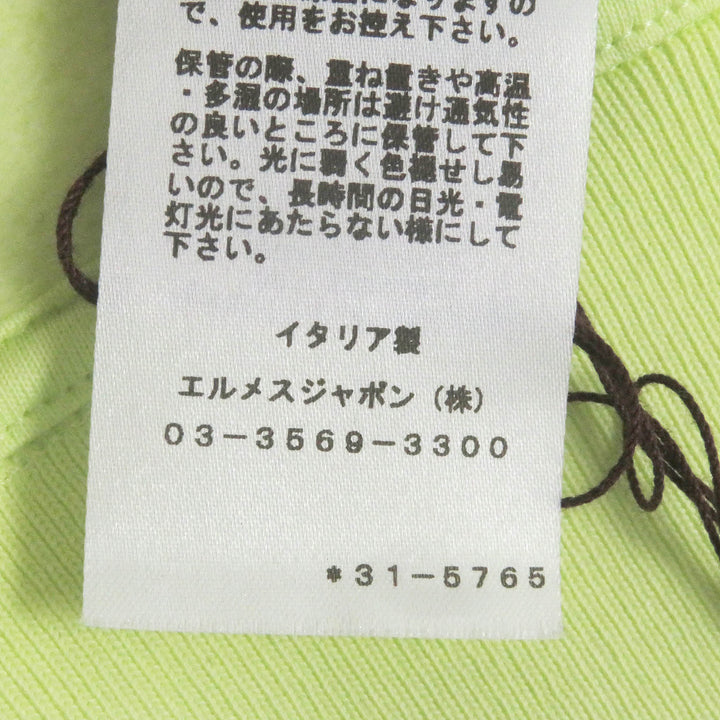 Pristine HERMES Blouson Chevaux en Symetrie Horse logo patch Light green