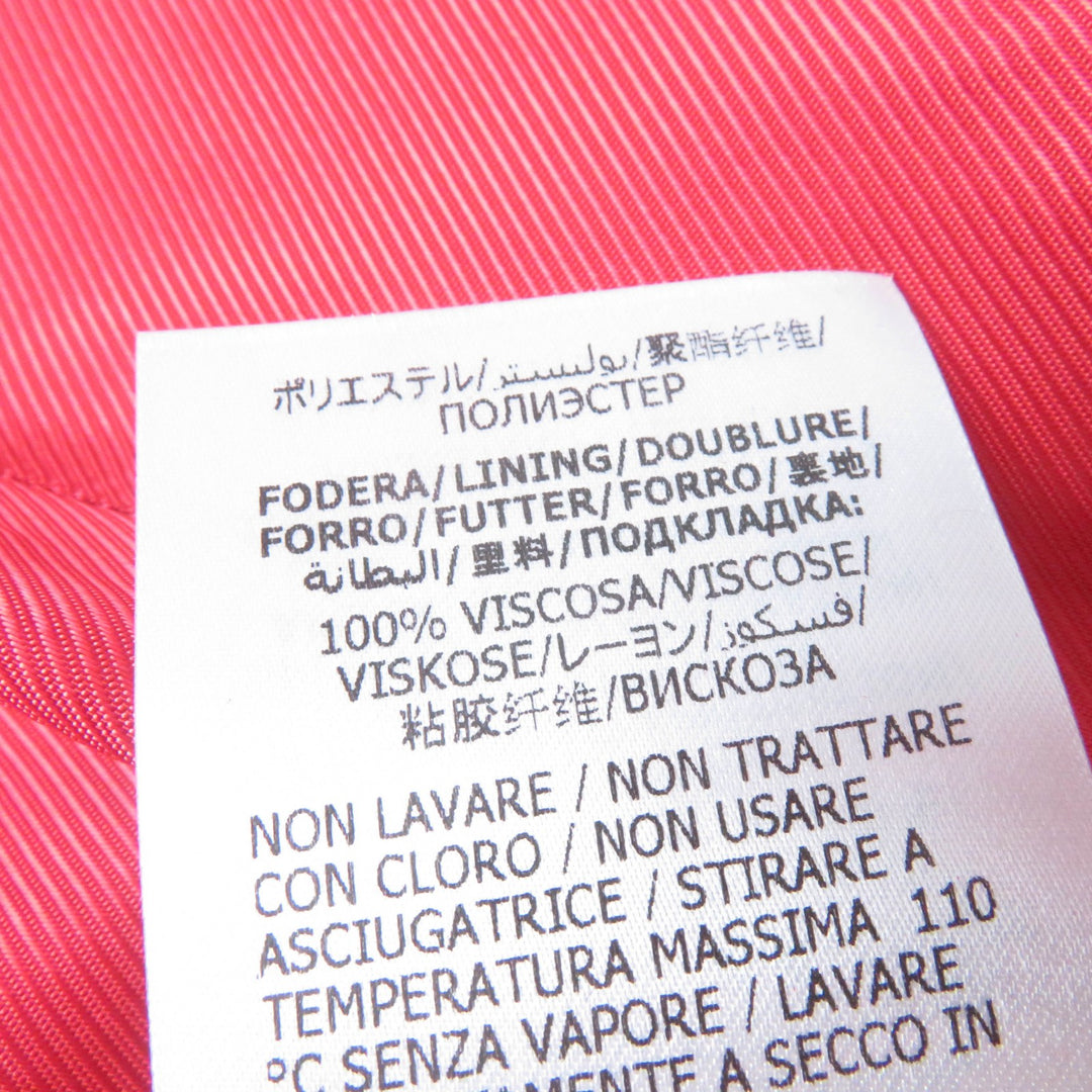 Excellent GUCCI Jacket QUELLE QUEN SOIT LA SAISON Half Coat Red silk Women 40 619359