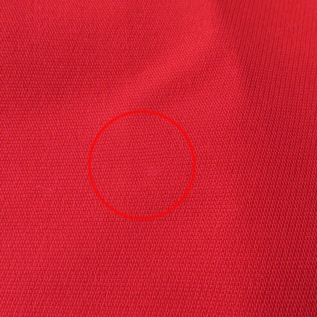 Excellent GUCCI Jacket QUELLE QUEN SOIT LA SAISON Half Coat Red silk Women 40 619359