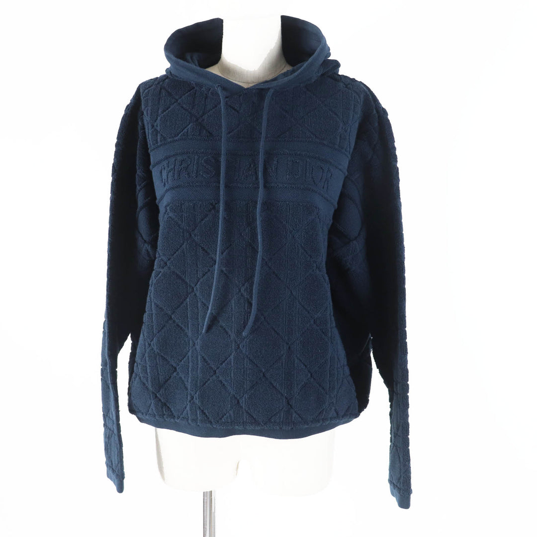 Great Christian Dior Parker Canage Pile fabric pullover Dark navy XS 214587AM715