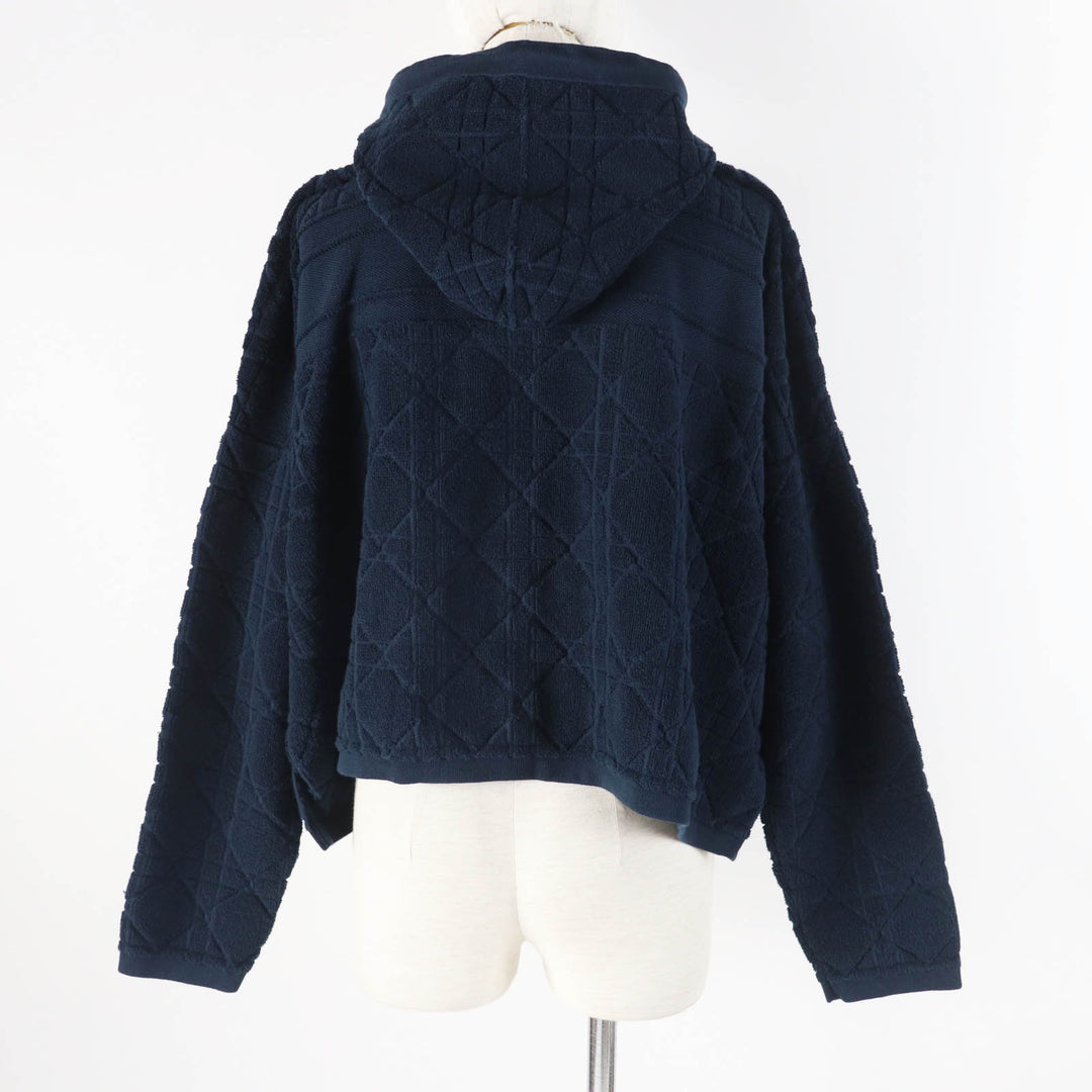 Great Christian Dior Parker Canage Pile fabric pullover Dark navy XS 214587AM715