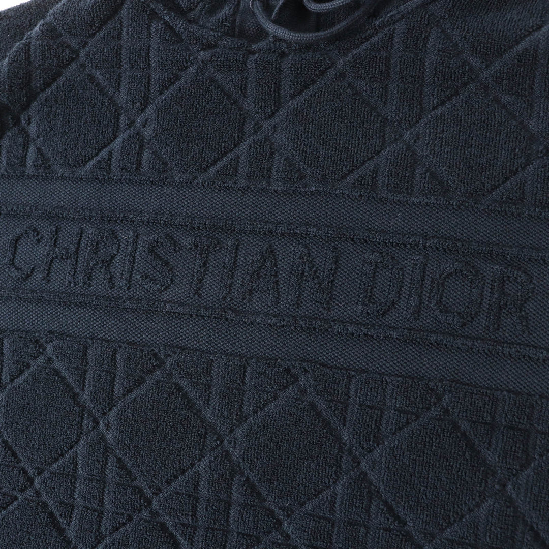 Great Christian Dior Parker Canage Pile fabric pullover Dark navy XS 214587AM715
