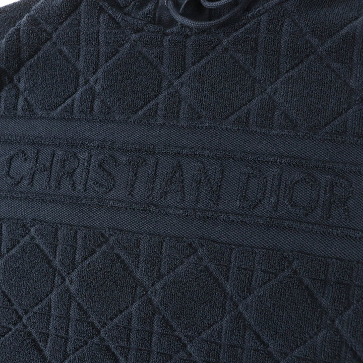 Great Christian Dior Parker Canage Pile fabric pullover Dark navy XS 214587AM715