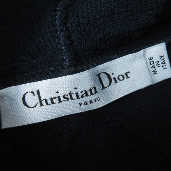Great Christian Dior Parker Canage Pile fabric pullover Dark navy Women XS 214587AM715
