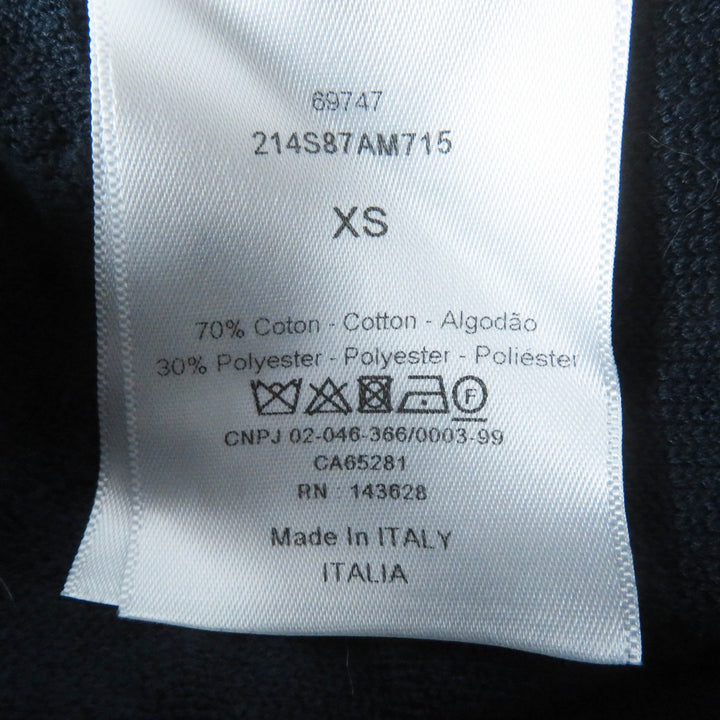 Great Christian Dior Parker Canage Pile fabric pullover Dark navy XS 214587AM715