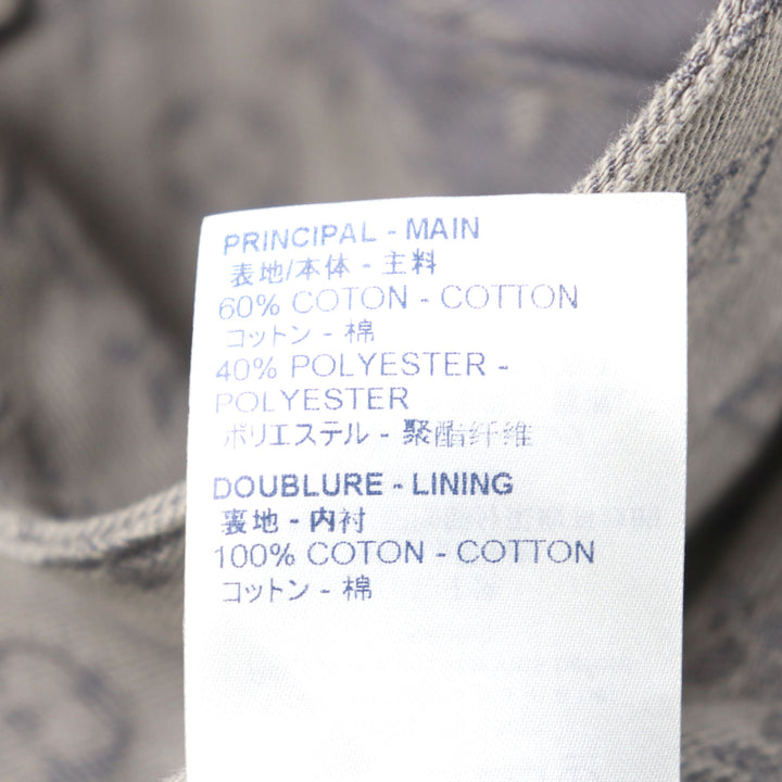 LOUIS VUITTON Denim Jacket Logo button Flap pocket Monogram gray mens 46 HHA21W