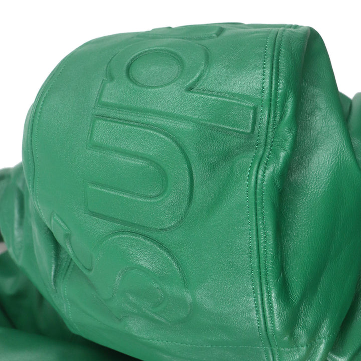 Great Supreme Down jacket Leather 700-Fill Down Parka green Sheep leather mens S