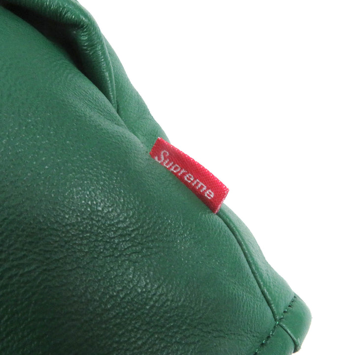 Great Supreme Down jacket Leather 700-Fill Down Parka green Sheep leather mens S