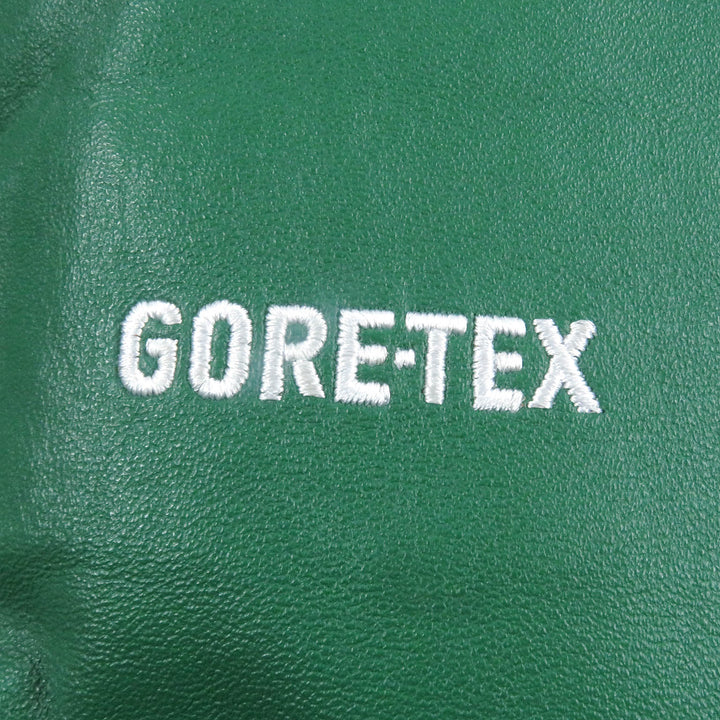 Great Supreme Down jacket Leather 700-Fill Down Parka green Sheep leather mens S