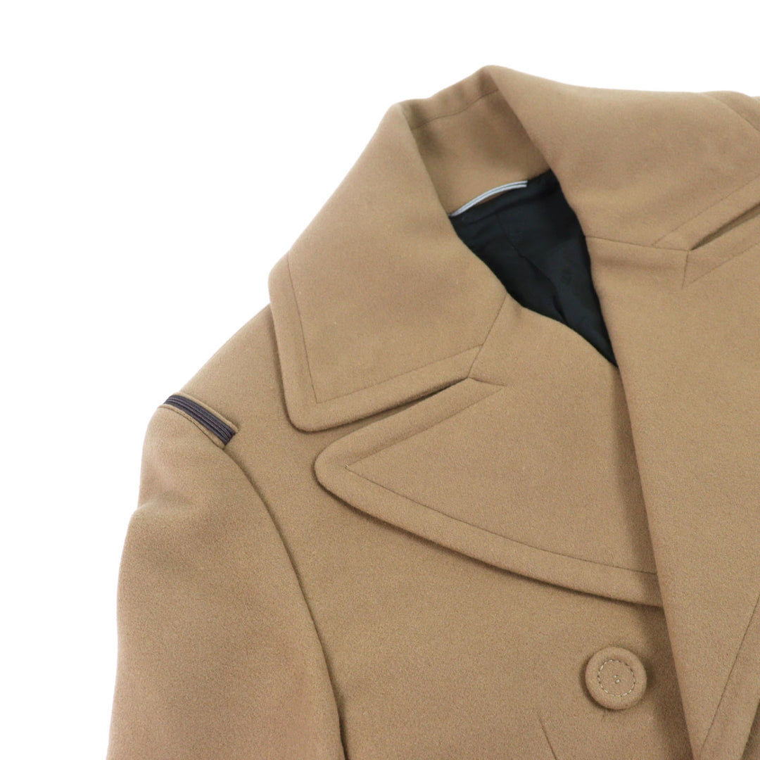 DIOR coat CD logo all-over lining, covered buttons, beige mens 42 143C362A5305
