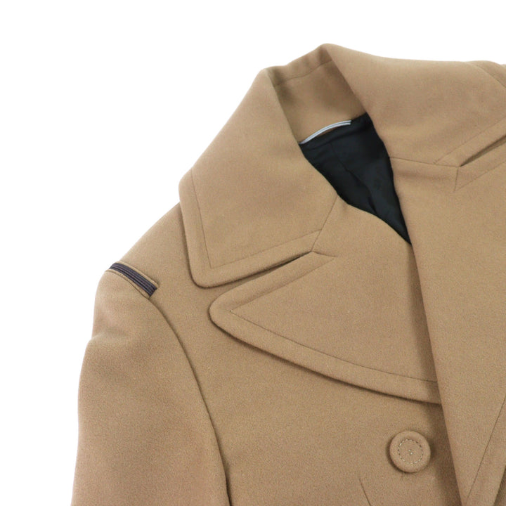 DIOR coat CD logo all-over lining, covered buttons, beige mens 42 143C362A5305