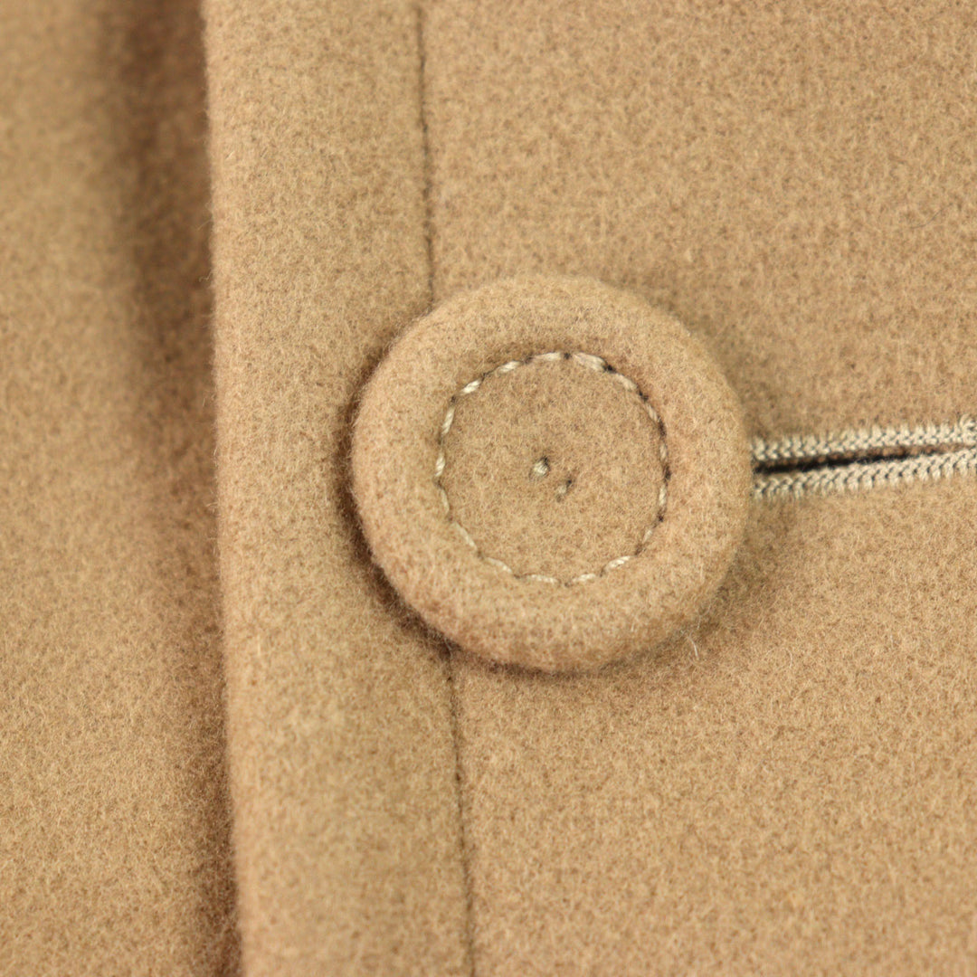 DIOR coat CD logo all-over lining, covered buttons, beige mens 42 143C362A5305