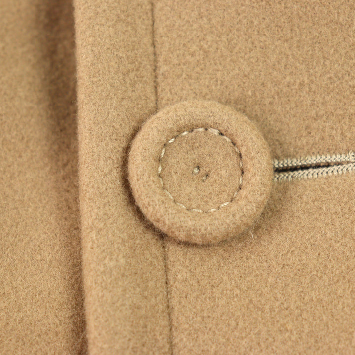 DIOR coat CD logo all-over lining, covered buttons, beige mens 42 143C362A5305