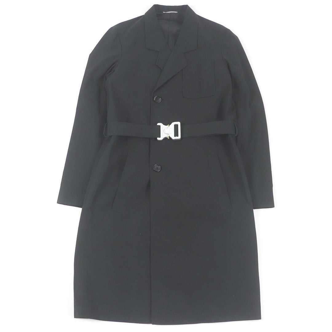 Great DIOR Chester coat Roller Coaster Buckle black cotton mens 44 993C307A4517